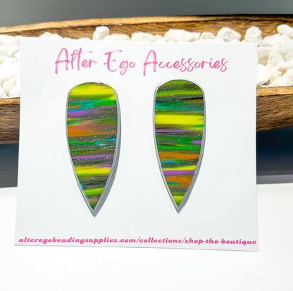 Colorful Daggers Studded Polymer Clay Earrings | Choose Your Style | Studded Earrings | Accessories