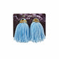 Blue Mirage Zuri Mini Tassel Earrings – 2” Lightweight Statement Earrings | Elemental Curve Collection