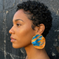 The Nina Luxe Studs- Statement Earrings | Lightweight Wavy Stud Earrings | Bold Modern Art Jewelry | Statement Earrings Without The Weight