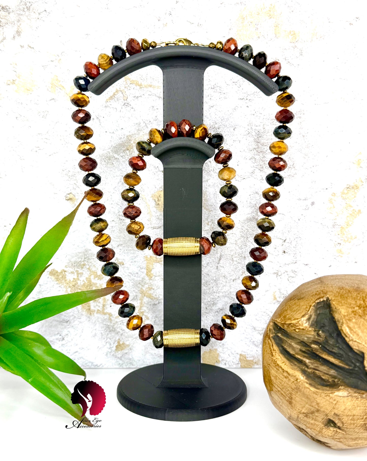 Multicolor Tigers Eye Set
