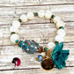 Mother of Patina | Natural Textured Pearl Beads | One Bracelet