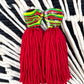 Marlie Tassels Earrings | Heritage Colors  | Yarn Earrings