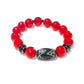 Men Gemstone Bracelets w/ Carved Jade