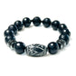 Men Gemstone Bracelets w/ Carved Jade
