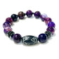 Men Gemstone Bracelets w/ Carved Jade