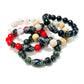 Men Gemstone Bracelets w/ Carved Jade